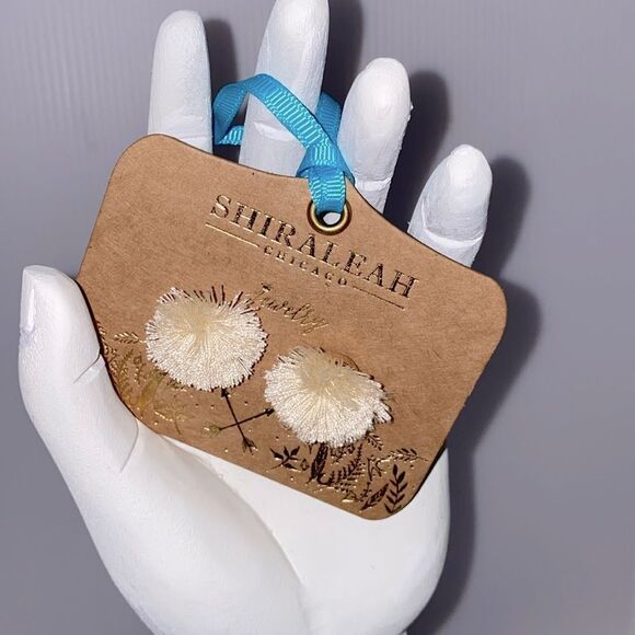 Anthropologie Shiraleah Chicago Darmaris Earrings In Ivory New With Tags - Picture 3 of 4